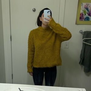 Urban Outfitters Yellow Fuzzy Sweater